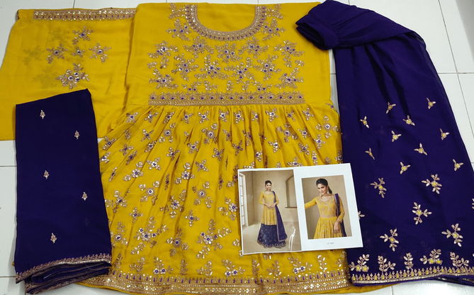 ASHIRWAD ANGEL Heavy Blooming Georgette With Heavy Sequence Work Sharar Salwar Suit